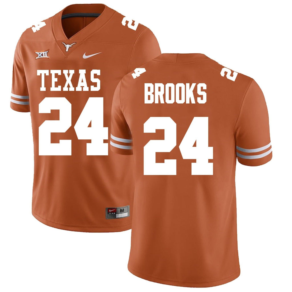 Texas Longhorns #24 Jonathon Brooks College Football Jersey Stitched