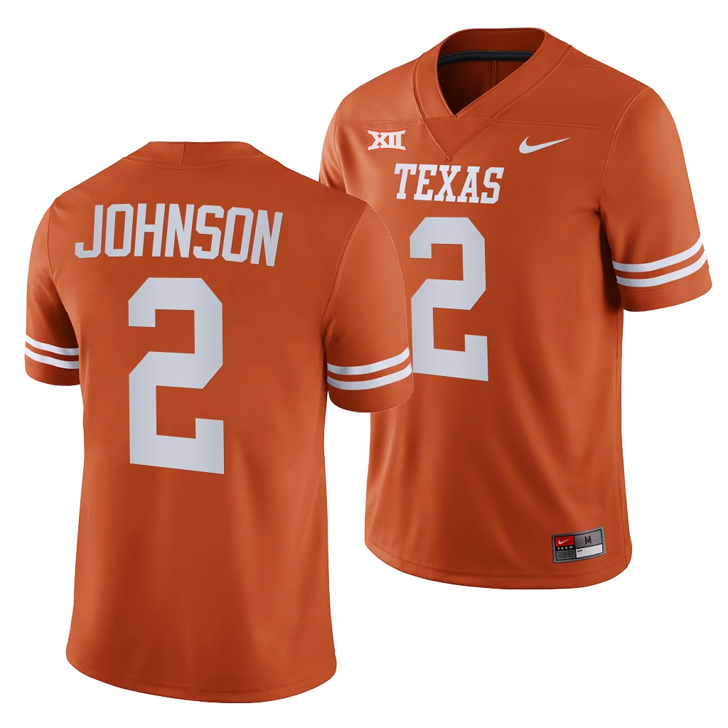 Texas Longhorns #2 Roschon Johnson College Football Jersey Stitched