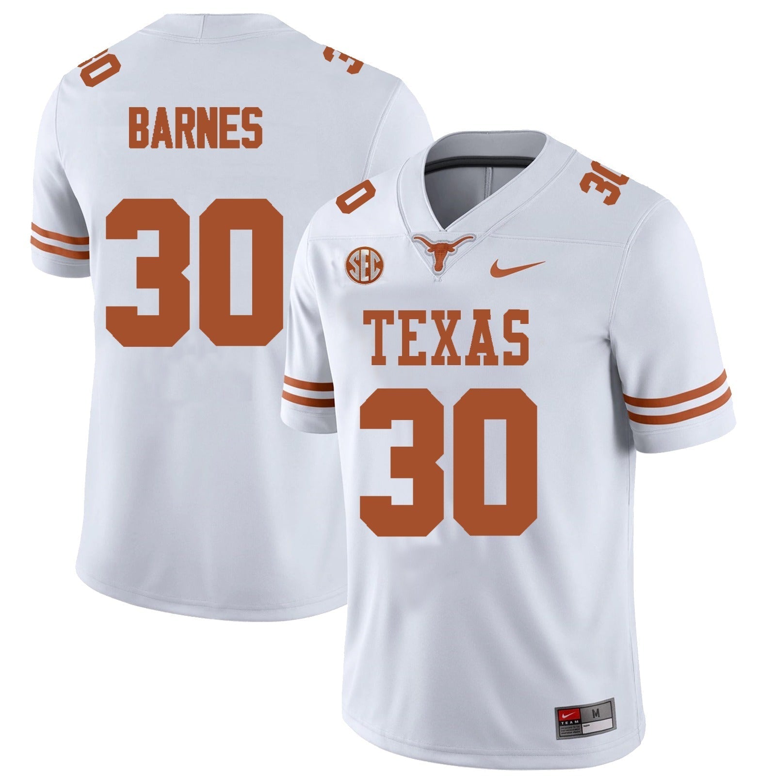 Texas Longhorns #30 Elijah Barnes College Football Jersey Stitched