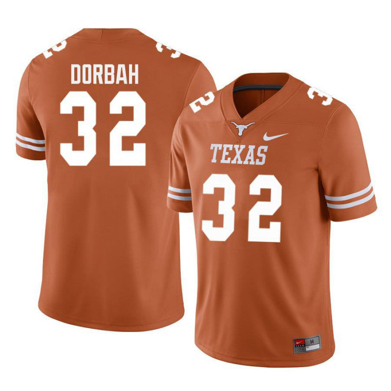 Texas Longhorns #32 Prince Dorbah College Football Jersey Stitched