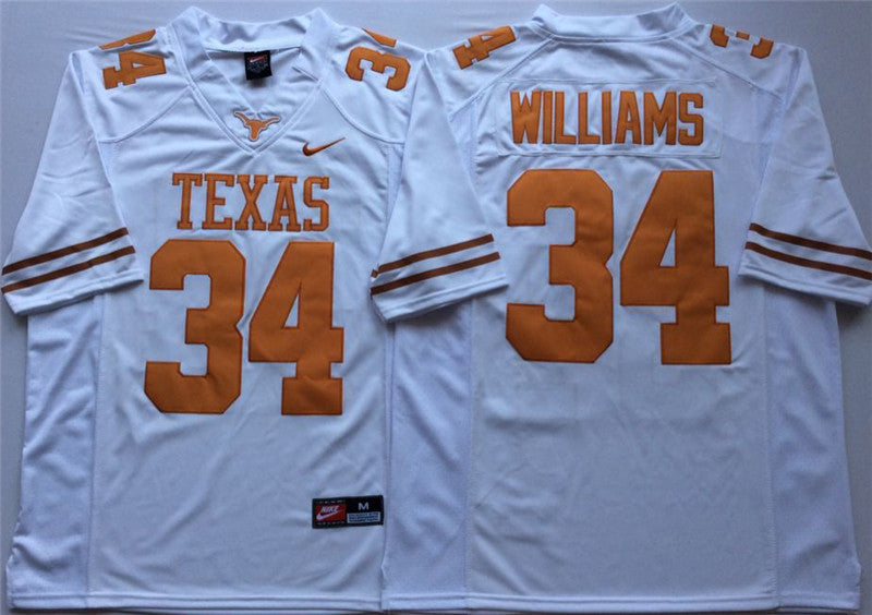 Texas Longhorns #34 Ricky Williams College Football Jersey Stitched