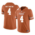 Texas Longhorns #4 Jordan Whittington College Football Jersey Stitched