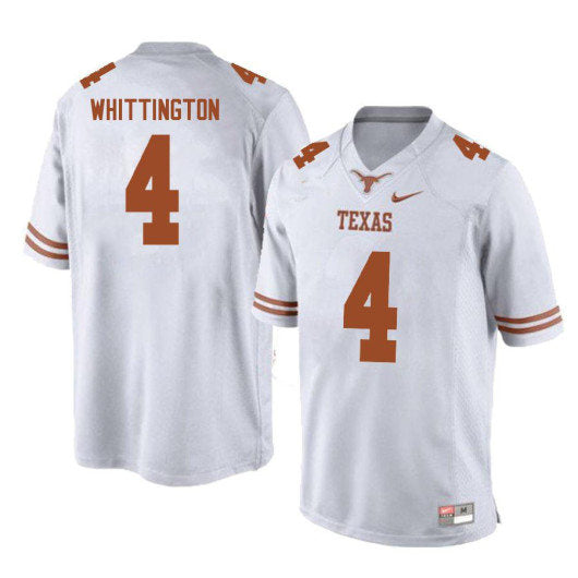 Texas Longhorns #4 Jordan Whittington College Football Jersey Stitched