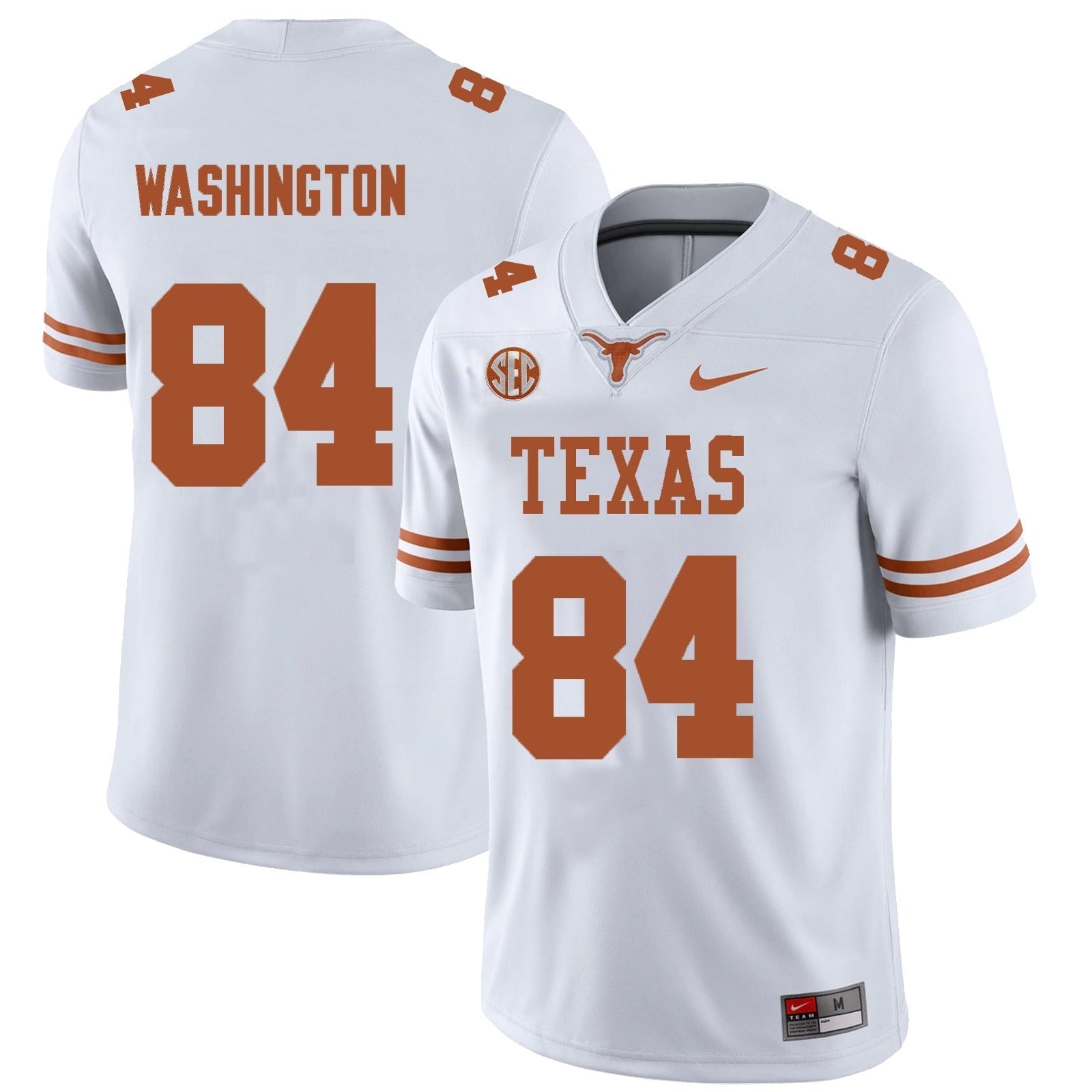 Texas Longhorns #84 Jordan Washington College Football Jersey Stitched