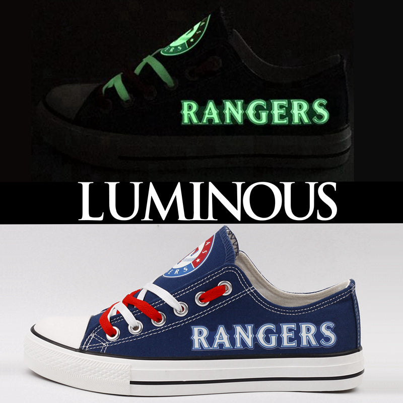 Texas Rangers Limited Print Low Top Canvas Shoes Sport Sneakers For Men Women Fans