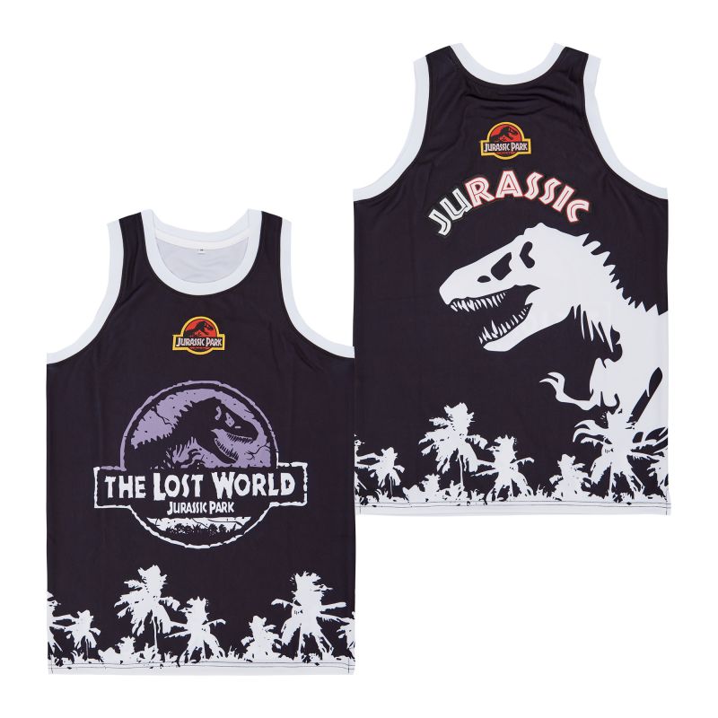 The Lost World Jurassic Park Movie Basketball Jersey Black