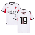 Theo Hernandez 19 AC Milan 2025-26 Away Men Jersey – White