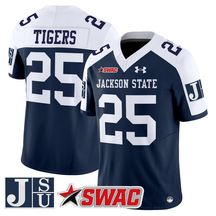 Tigers Jersey #25 Jackson State Tigers 2025 Vapor Limited Stitched