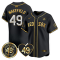 Tim Wakefield Jersey #49 Boston Red Sox Tim Wakefield Memorial Patch Stitched