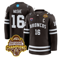 Tim Washe Jersey #16 Western Michigan Broncos 2025 National Champions Patch Premium Stitched