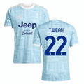 Timothy Weah 22 Juventus 2025-26 Away Match Jersey – Light Blue