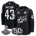Tom Wilson Jersey #43 Washington Capitals 50th 2018 Stanley Cup Champions Patch
