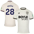 Tomas Soucek #28 West Ham United 2025-26 Away Match Jersey – Cream