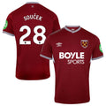 Tomas Soucek #28 West Ham United 2025-26 Home Match Jersey – Burgundy