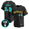 Tommy Edman Jersey #25 Los Angeles Dodgers Graffiti Street Style Stitched