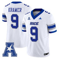 Tommy Kramer Jersey #9 Rice Owls 2025 Vapor Limited Stitched