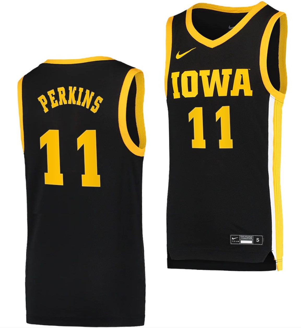 Tony Perkins Jersey Iowa Hawkeyes College Basketball Black Swingman #11
