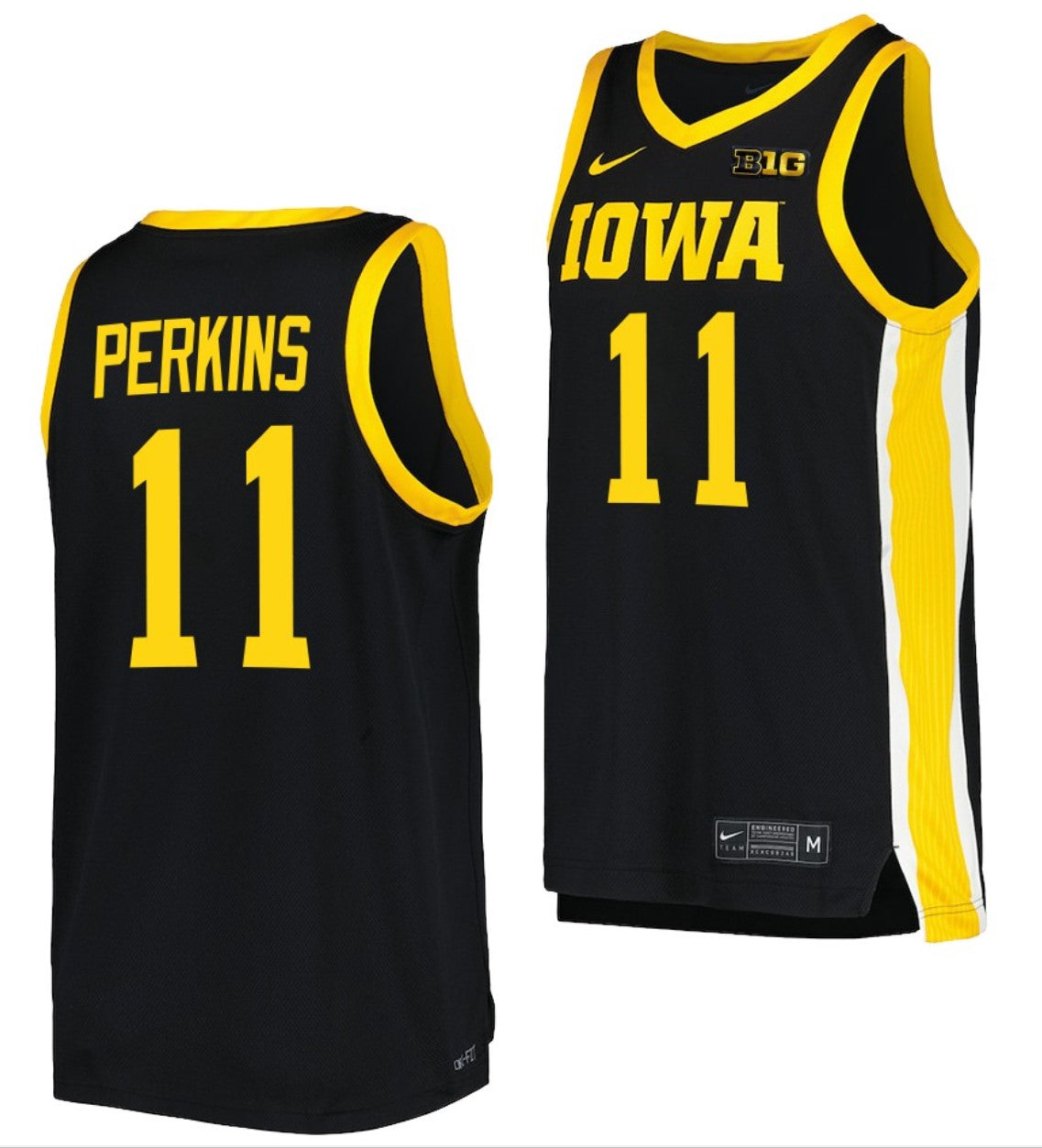 Tony Perkins Jersey Iowa Hawkeyes College Basketball Black #11