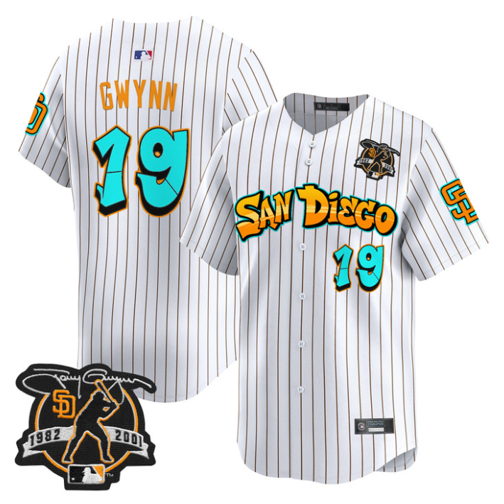 Tony Gwynn Jersey #19 San Diego Padres Graffiti Barrio Edition Stitched