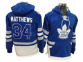 Toronto Maple Leafs #34 Auston Matthews One Front Pocket Pullover Hoodie Blue