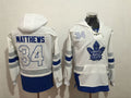Toronto Maple Leafs #34 Auston Matthews Pullover Hoodie White