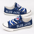Toronto Blue Jays Limited Print Low Top Canvas Shoes Sport Sneakers For Men Women Fans