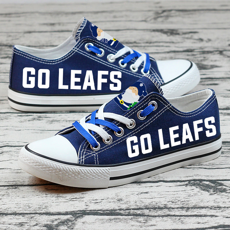 Toronto Maple Leafs Low Top Canvas Sport Sneakers Shoes For Men Women Fans