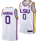 Trae Hannibal Jersey LSU Tigers College Basketball Limited White #0