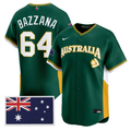 Travis Bazzana Jersey #64 Team Australia 2026 World Baseball Stitched