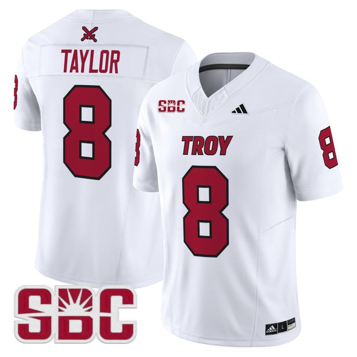 Tray Taylor Jersey #8 Troy Trojans 2025 Vapor Limited Stitched