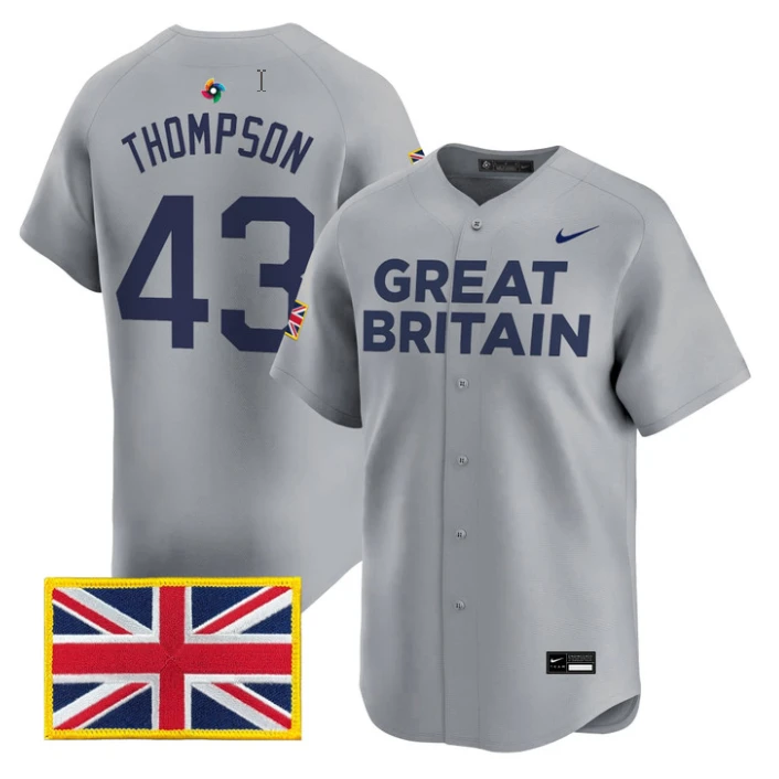 Trayce Thompson Jersey #43 Team Great Britain 2026 World Baseball Stitched