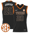 Tre Johnson Jersey #20 Texas Longhorns 2024 Lightweight Basketball Black