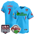 Trea Turner Jersey #7 Philadelphia Phillies Phanatic 250 USA Stitched