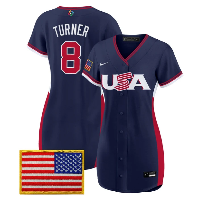 Trea Turner Jersey #8 Team USA 2026 World Baseball Dress Stitched