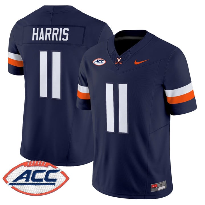Trell Harris Jersey #11 Virginia Cavaliers 2025 Vapor Limited Stitched 1995
