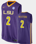 Trendon Watford Jersey LSU Tigers College Basketball SEC Purple Replica #2