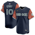 Trevor Story Jersey #10 Boston Red Sox 2025 Fenway Red Brick Style Vapor Premier Stitched