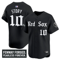 Trevor Story Jersey #10 Boston Red Sox Gothic Edition Premier Stitched