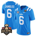 Trinidad Chambliss Jersey #6 Ole Miss Rebels 2025 Egg Bowl Stitched