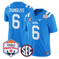 Trinidad Chambliss Jersey #6 Ole Miss Rebels 2026 Fiesta Bow Stitched