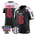 Trinidad Chambliss Jersey #6 Ole Miss Rebels 2026 Sugar Bowl Stitched