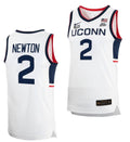Tristen Newton Jersey UConn Huskies College Basketball White Replica #2