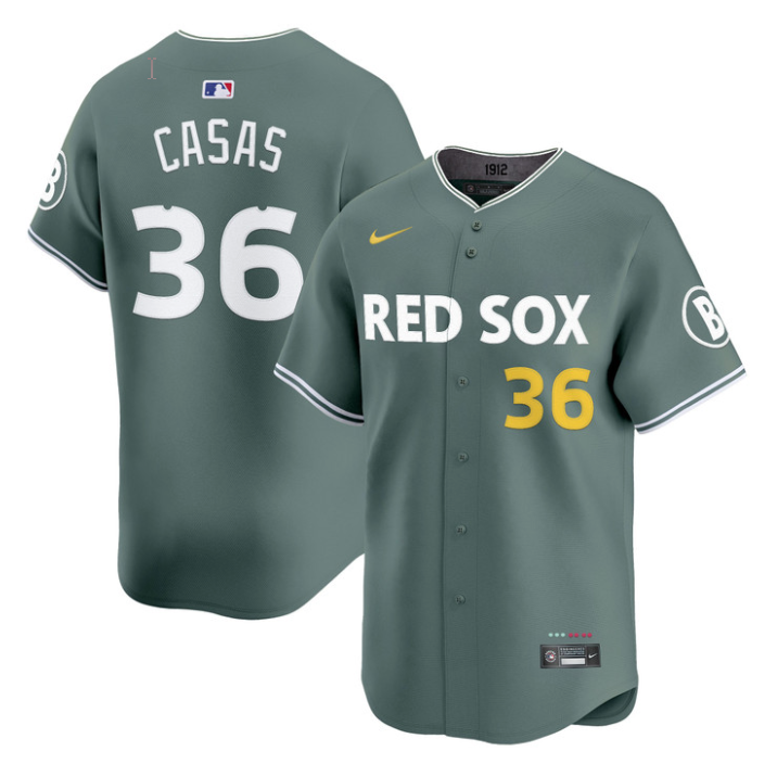 Triston Casas Jersey #36 Boston Red Sox 2025 City Connect Vapor Premier Limited V2 All Stitched