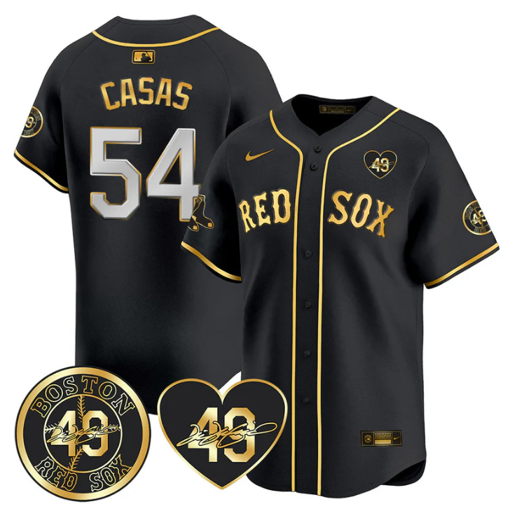 Triston Casas Jersey #54 Boston Red Sox Tim Wakefield Memorial Patch Stitched