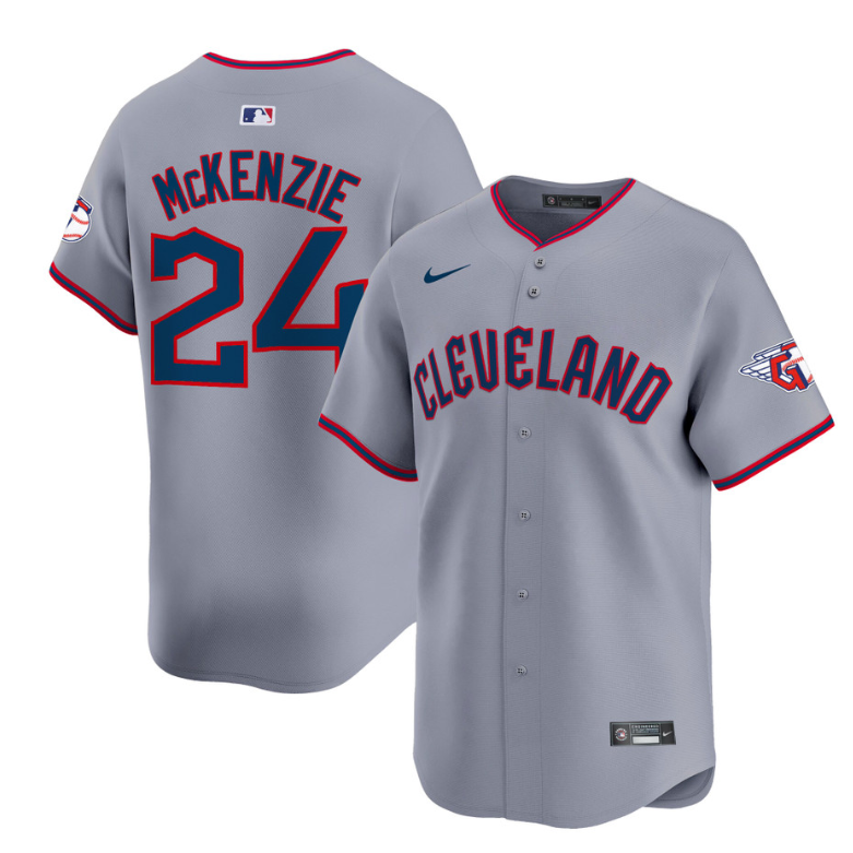 Triston McKenzie Jersey #24 Cleveland Guardians 2025 Vapor Premier Limited All Stitched