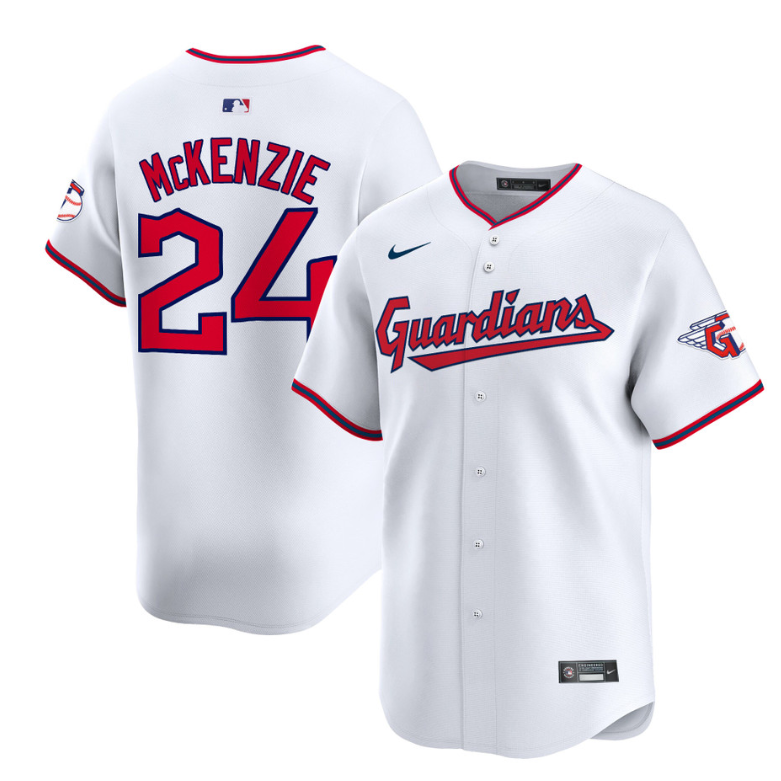 Triston McKenzie Jersey #24 Cleveland Guardians 2025 Vapor Premier Limited All Stitched