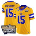 Troy Andersen Jersey #15 Montana State Bobcats 2025 National Champions Gold