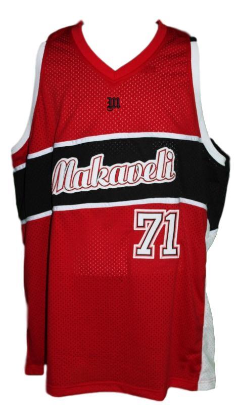 Tupac Shakur Jersey #71 Makaveli Hip Hop Custom Basketball Red