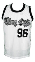 Tupac Shakur Jersey #96 Thug Life Custom Basketball White