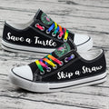 Turtle Canvas Sneakers Shoes For Men Women Fans